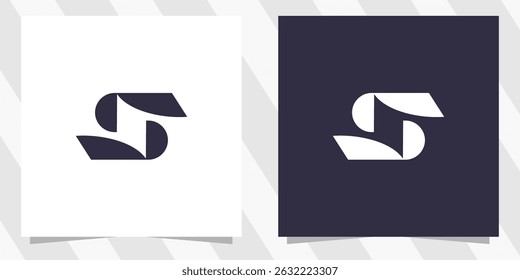 Vector de diseño de logotipo de letra s