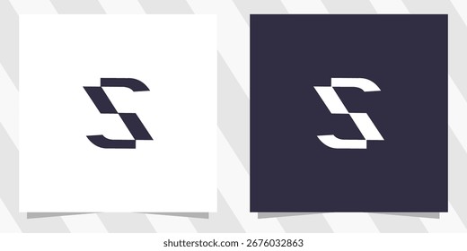 letter s logo design vector