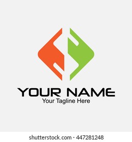Letter s logo design vector