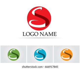 letter S logo design vector
