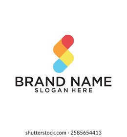 Letter S logo design vector,editable eps 10