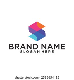 Letter S logo design vector,editable eps 10