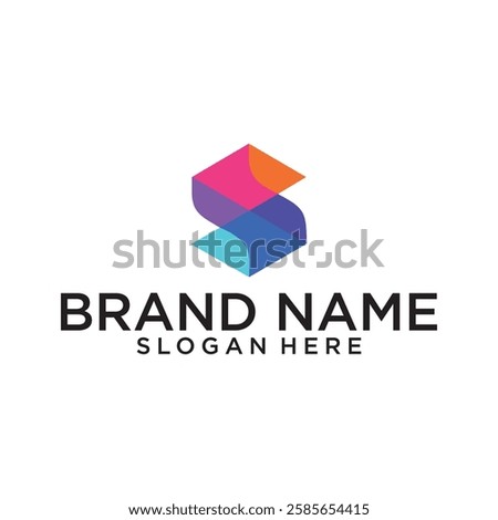 Letter S logo design vector,editable eps 10