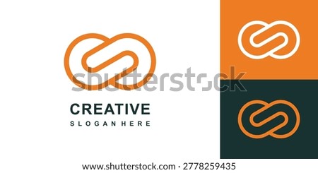 Letter S logo design with wave elements. Creative cutout design vector illustration. This logo can be used for business and financial consulting companies. -vector