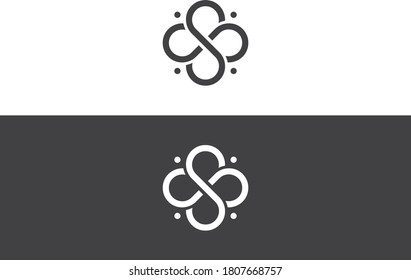 Letter S Logo Design.monogram Logo - Vector