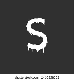 Letter S logo, flat design vector illustration
