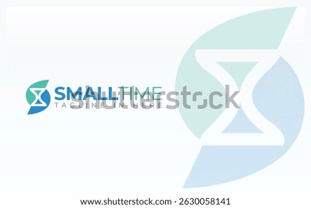 Letter S logo forms hourglass symbol in simple and modern shape