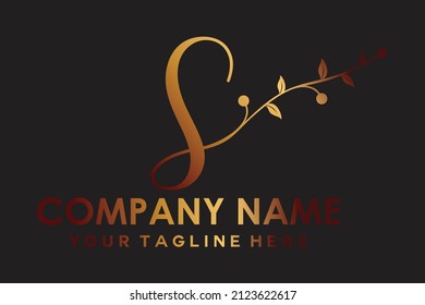 letter s logo with gradient color