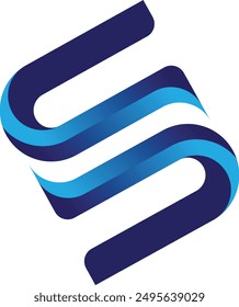 Logo mit Farbverlauf lebendig bunt glänzend. S-Buchstabe Symbol Logo oder Icon Design eps 10.
