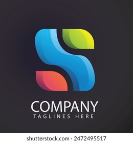 letter S logo
 it has a beautiful color