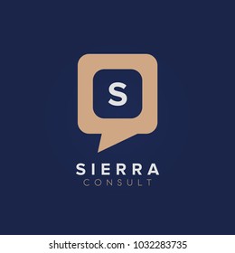 letter S Logo Icon. Consulting agency logo template
