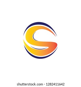 Letter S logo icon design template elements Stock Vector-Vector
