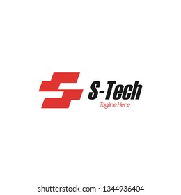 Letter s logo icon design template elements for technology company