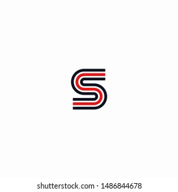 letter S, logo S, icon design vector template