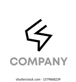 letter s logo icon design template sign
