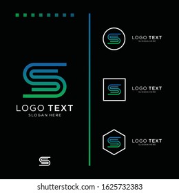 Letter S logo icon design template elements