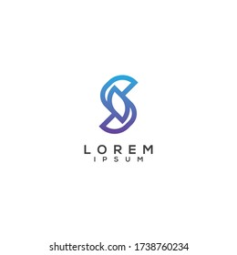 Letter S logo icon design template elements 