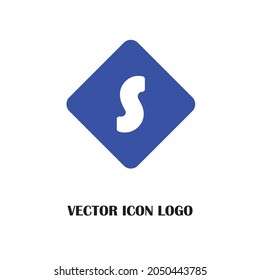 Elementos de la plantilla de diseño de iconos del logotipo de la letra S