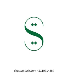 Letter S logo icon design template elements. modern minimalist arabic letter s logo design.