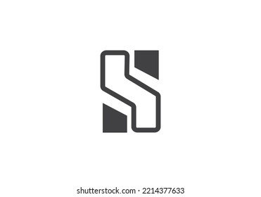 Elementos de la plantilla de diseño de iconos del logotipo de la letra S