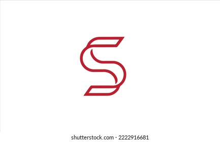 Elementos de la plantilla de diseño de iconos del logotipo de la letra S