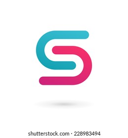 Letter S logo icon design template elements 