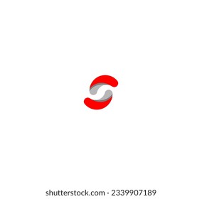 Letter S logo icon design template elements. 3D colorful S letter logo.