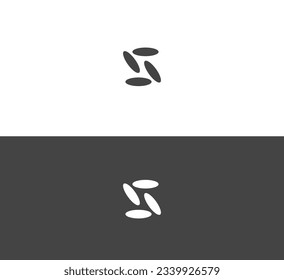 Design-Vorlagenelemente des Logos des Buchstaben S.
