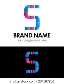 Letter S logo icon design template elements 