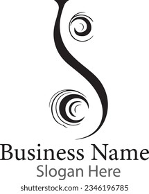 Design-Vorlagenelemente für das Logo von Letter S