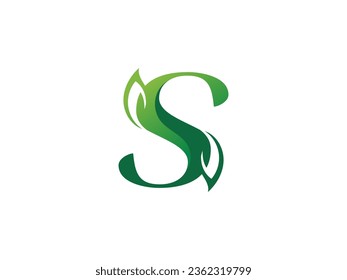 Elementos de la plantilla de diseño de iconos del logotipo de la letra S
