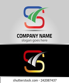 Letter S logo icon design template elements 