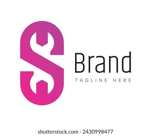 Elementos de plantilla de diseño de icono de logotipo S. Se puede utilizar para logotipos de marca y de empresa.
