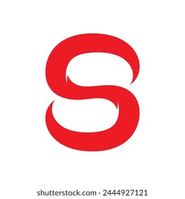 Elementos de Plantilla de diseño de ícono de logotipo S