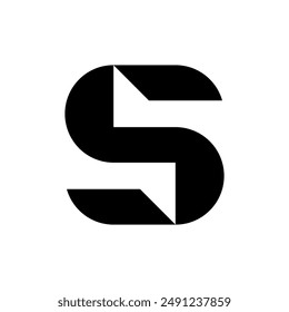 Letter S logo. Icon design. Template elements. Geometric abstract logos