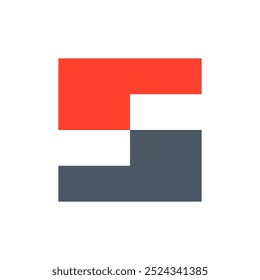 Letter S logo. Icon design. Template elements. Geometric abstract logos