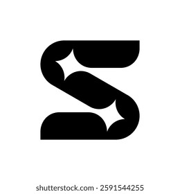 Letter S logo. Icon design. Template elements. Geometric abstract logos