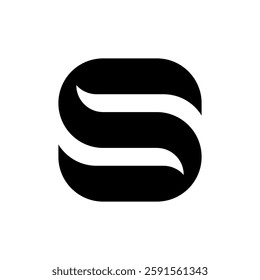 Letter S logo. Icon design. Template elements. Geometric abstract logos
