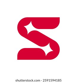 Letter S logo. Icon design. Template elements. Geometric abstract logos
