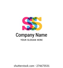 Letter s logo icon design | alphabet letter | Stylish Colorful typographic template elements | shiny icon template | corporate identity