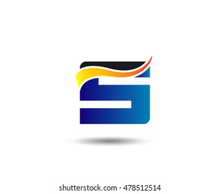 Letter S logo icon design template elements. Vector color sign
