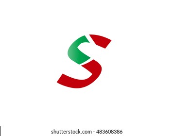 Letter S logo icon design template elements. Vector color sign

