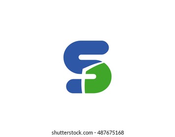 Letter S logo icon design template elements. Vector color sign
