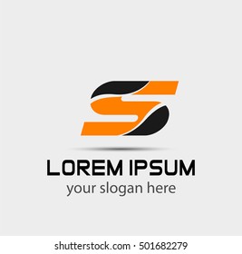 Letter S logo icon design template elements. Vector color sign

