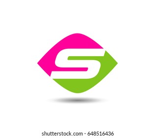 Letter S logo icon design template elements. Vector color sign
