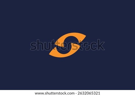 letter s logo icon design template with vector eye inspiration logo	
