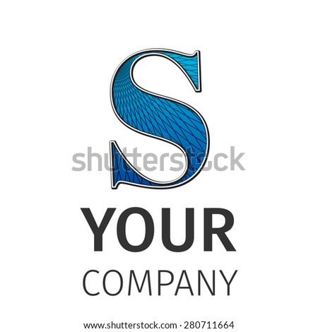 Letter S logo icon design template elements. Abstract guilloche Logo. Excellent vector illustration, EPS 10