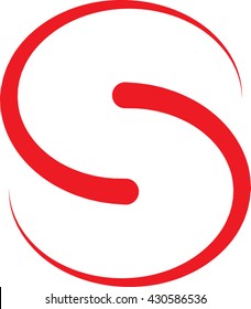 Letter S logo icon element minimalistic elegant