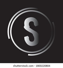 Letter S logo icon flat and vector design template