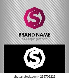 Letter S logo icon template elements
